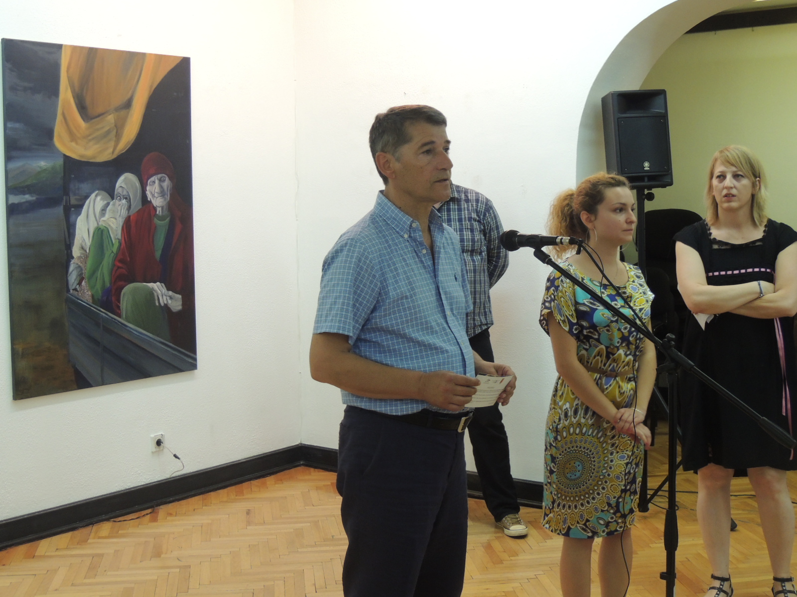 Izložba likovnih radova povodom 20. godišnjice genocida u Srebrenici “Kidanje”