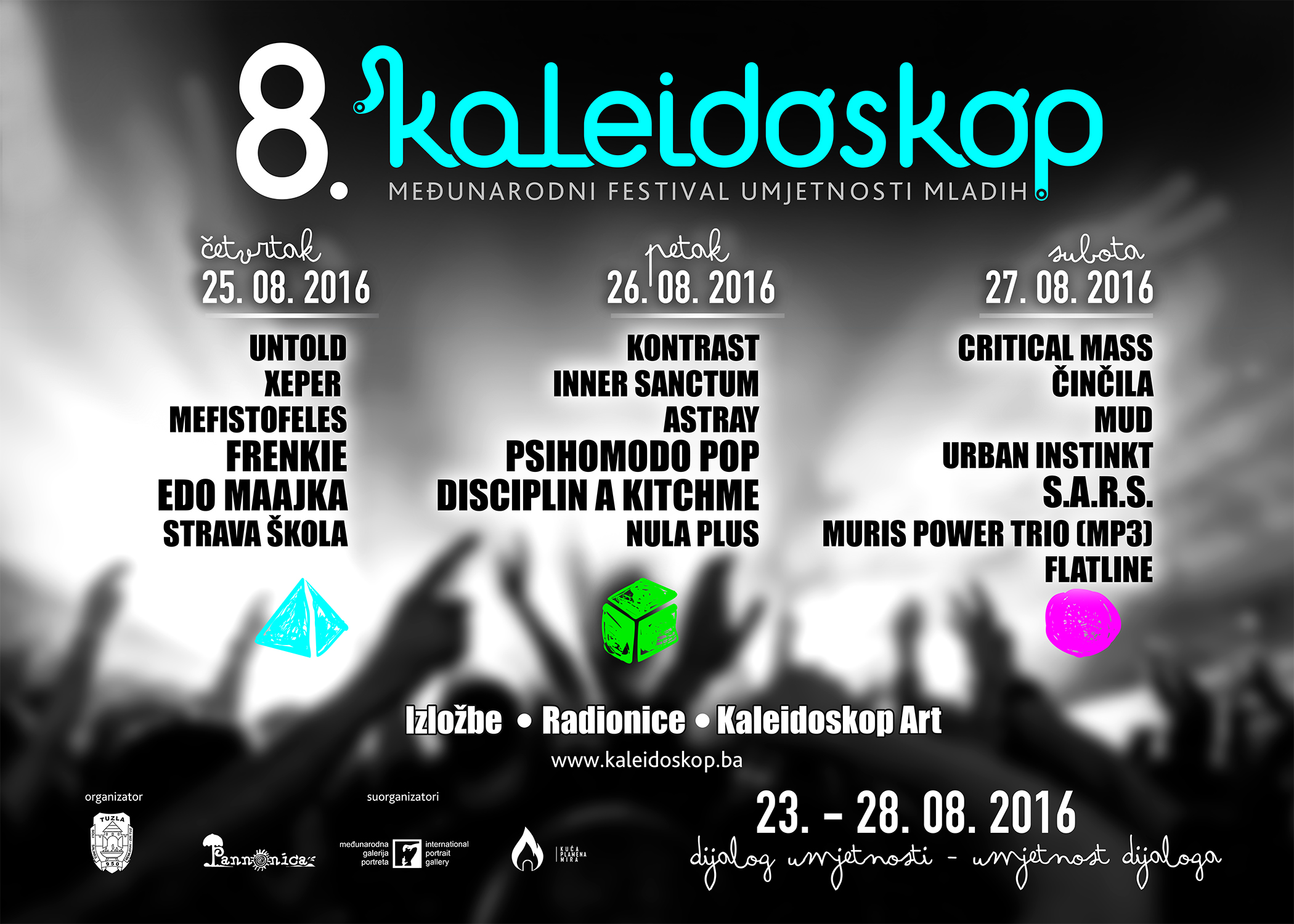Večeras u Tuzli počinje 8. Međunarodni festival umjetnosti mladih „Kaleidoskop“