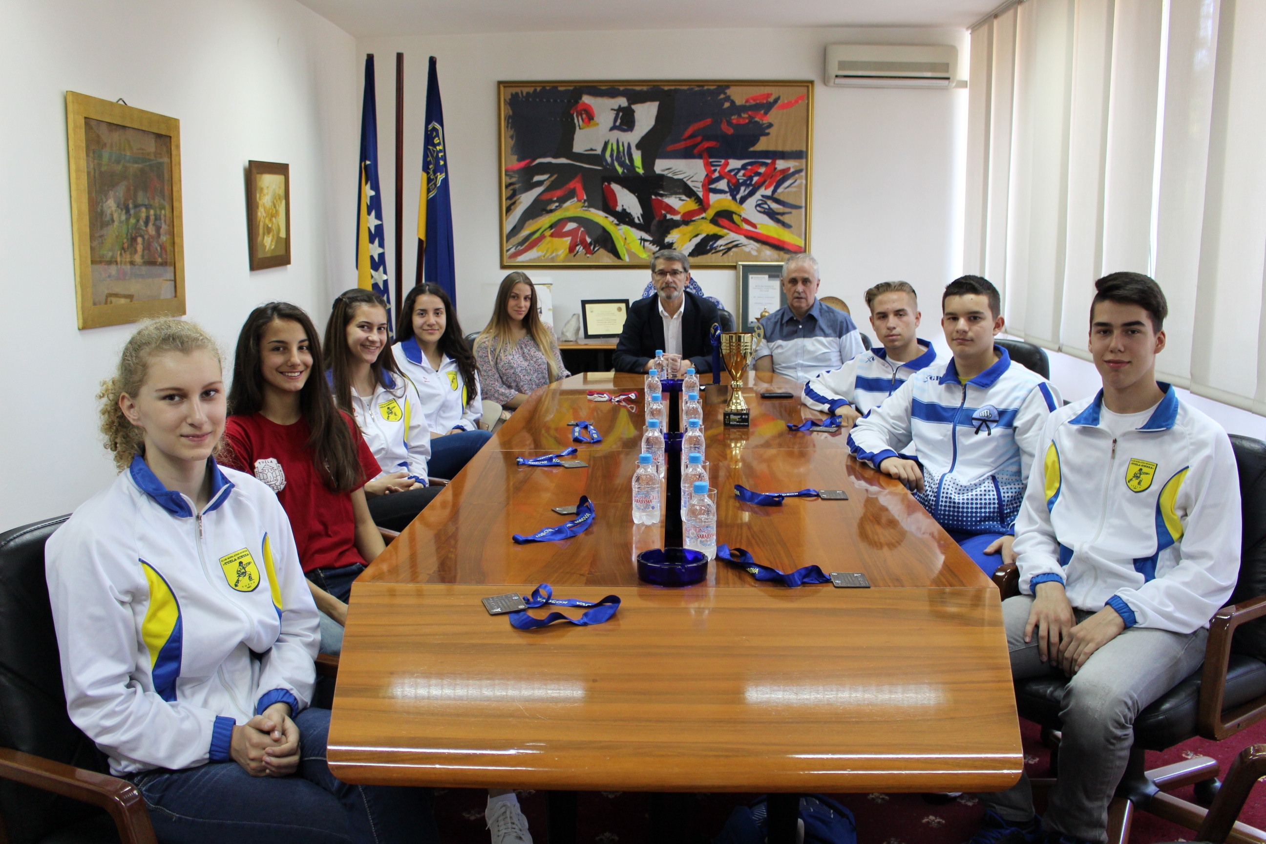 Prijem za delegaciju Karate saveza Tuzlanskog kantona i članove ženske i muške kadetsko-juniorske ekipe regije Tuzla