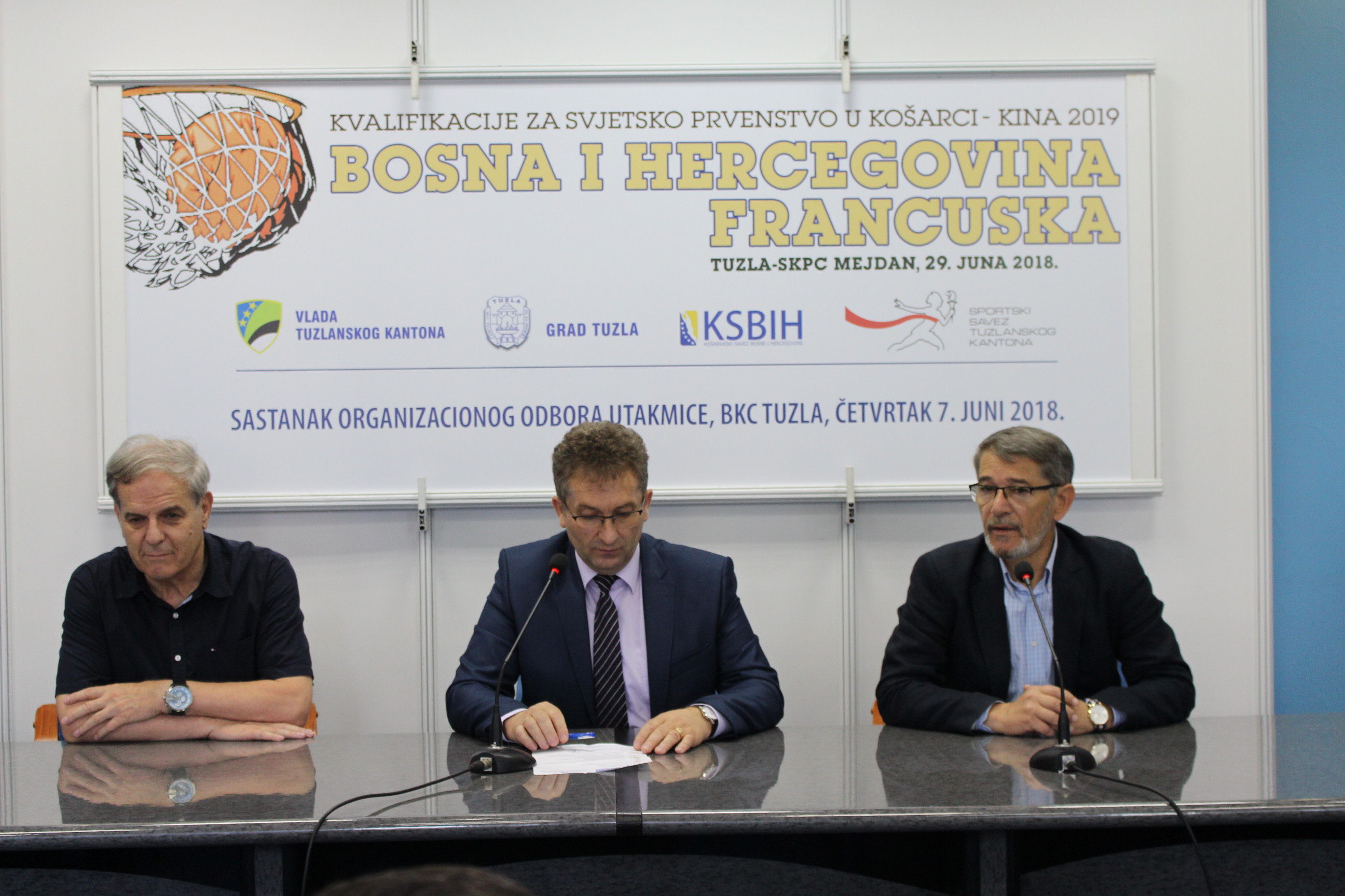 (video-foto) Konstituisan Organizacioni odbor košarkaške utakmice muških reprezentacija Bosne i Hercegovine i Francuske