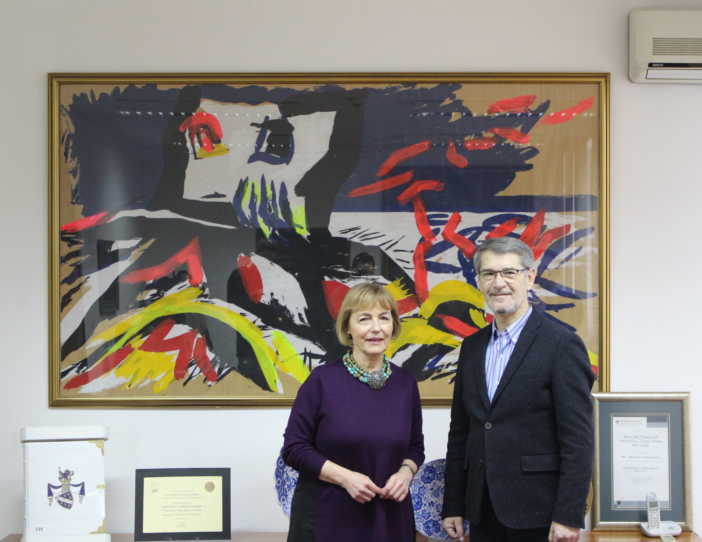 (video+foto) Gradonačelnik Imamović razgovarao sa zastupnicom u Saboru RH Vesnom Pusić