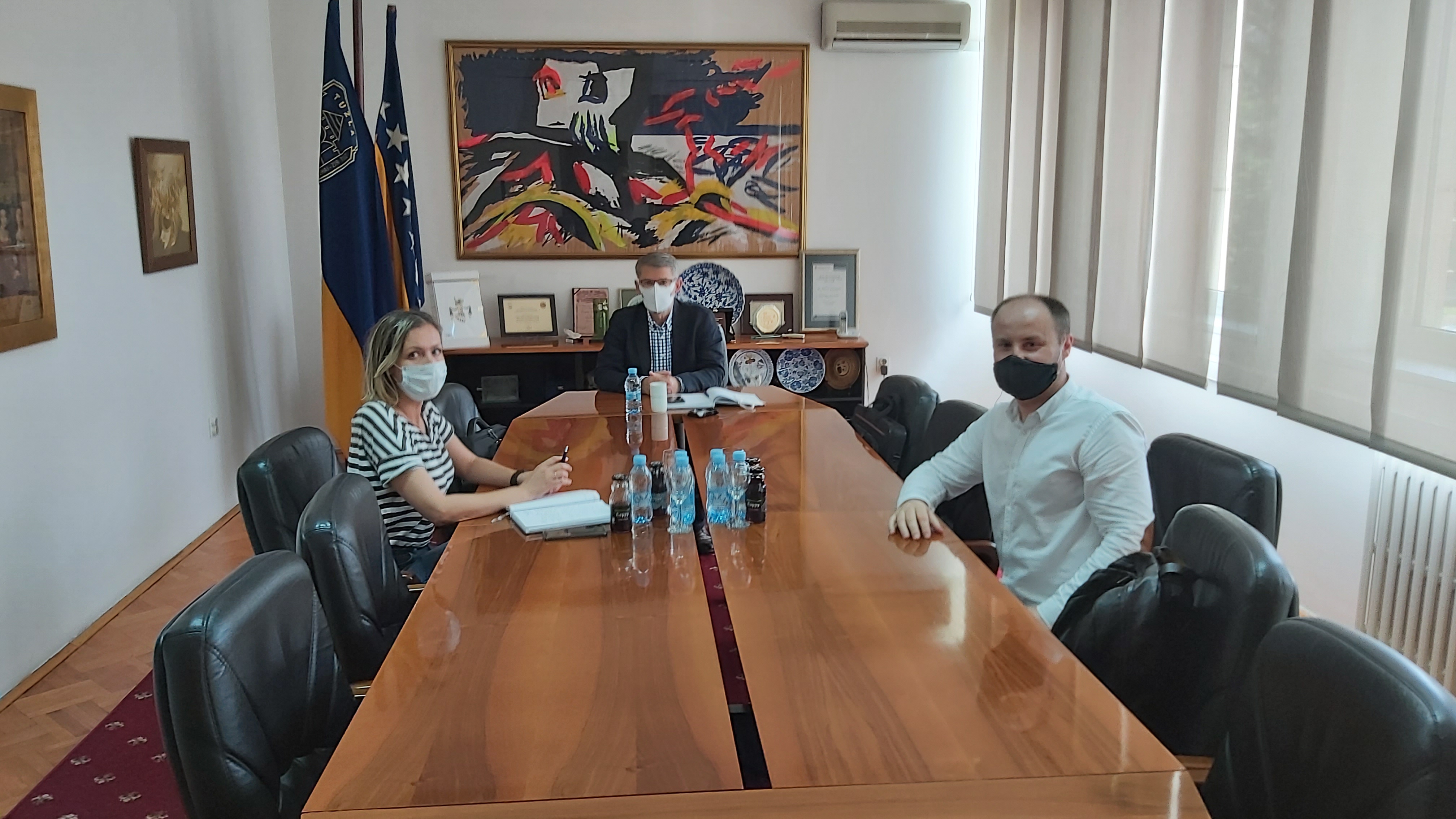 Gradonačelnik Jasmin Imamović se susreo sa predsjednikom Pozorišta mladih Tuzle