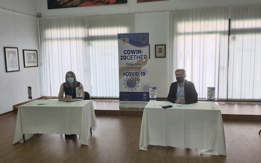 NAJAVLJENA REALIZACIJA PROJEKTA „COWIN-20GETHER (Pobijedimo posljedice pandemije #COVID-19 zajedno)“.