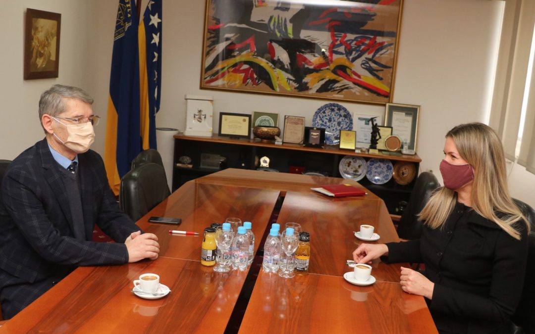 Nj. E. ambasadorica Kraljevine Švedske u Bosni i Hercegovini, Johanna Stromquist u posjeti gradonačelnika Tuzle, Jasminu Imamoviću
