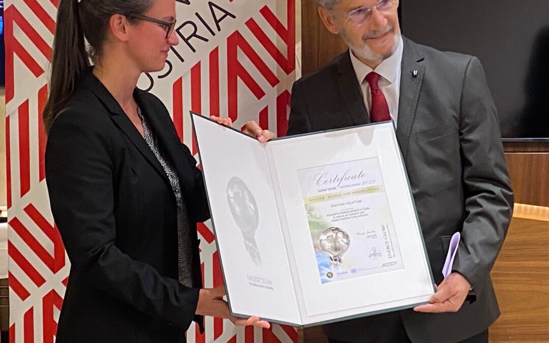 Gradonačelniku Tuzle uručena nagrada Energetski globus (Energy Globe)