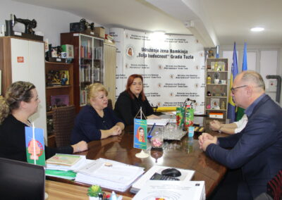 Radni sastanak sa predstavnicama Udruženje žena Romkinja "Bolja budućnost"