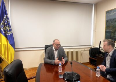 v.d. gradonačelnika Zijad Lugavić i profesor Sanel Redžić