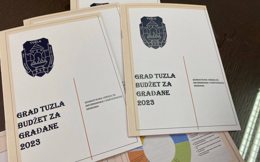 Grad Tuzla pripremio i objavio vodič „Budžet za građane 2023“