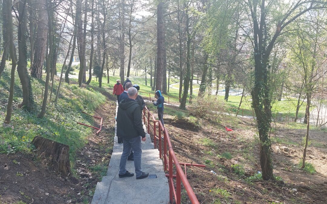 U toku radovi na sanaciji stepeništa u kompleksu Slana Banja