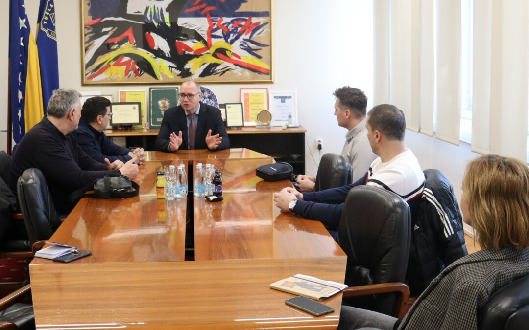 UG Veterani RK Sloboda Tuzla na sastanku kod gradonačelnika Tuzle