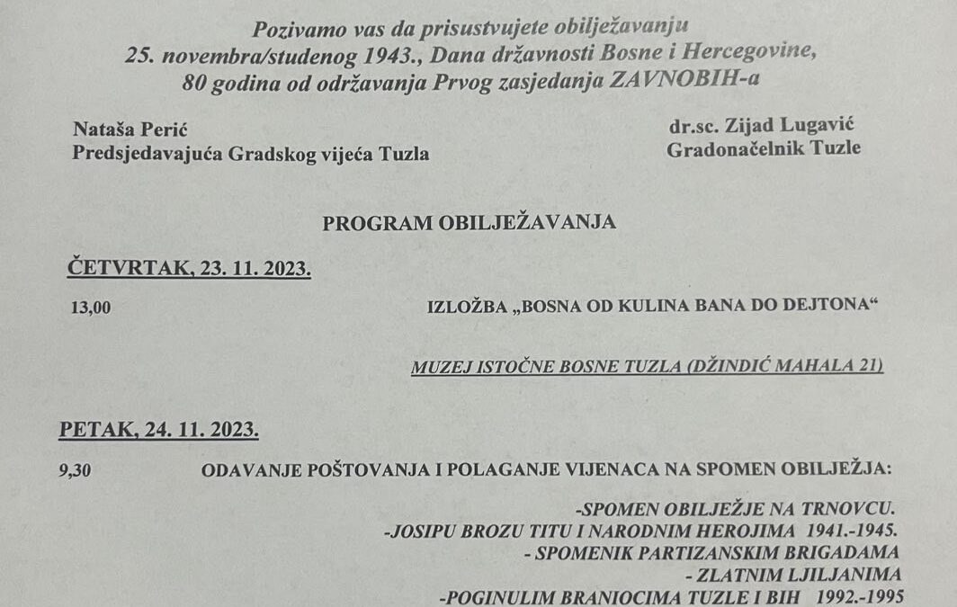 Program obilježavanja Dana državnosti Bosne i Hercegovine