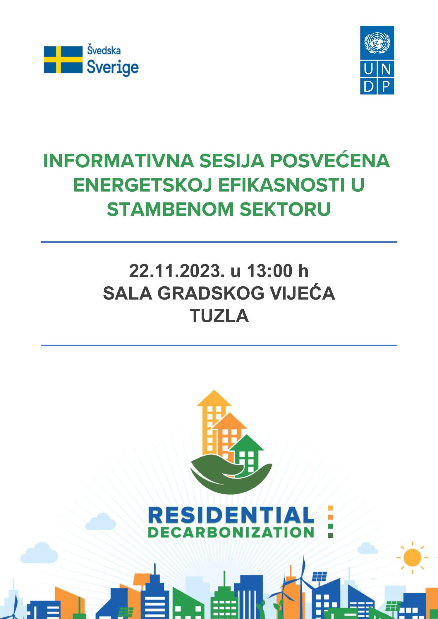 Najava događaja: Informativna sesija posvećena energetskoj efikasnosti u stambenom sektoru