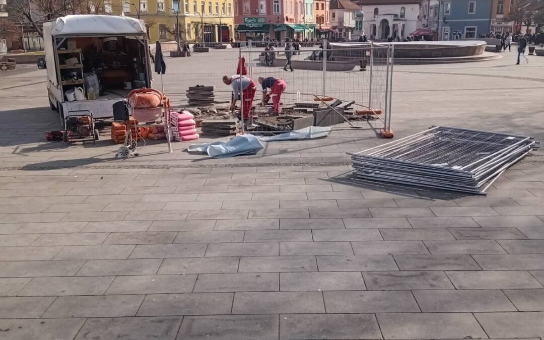 Sanacija pješačke zone “Korzo” II faza u toku