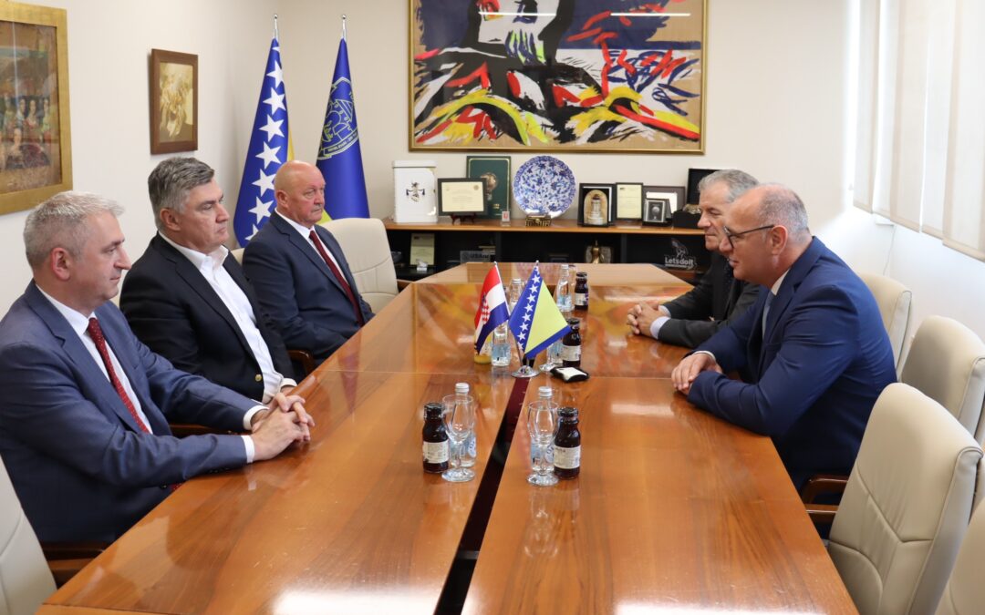 Predsjednik Milanović sastao se sa gradonačelnikom Lugavićem