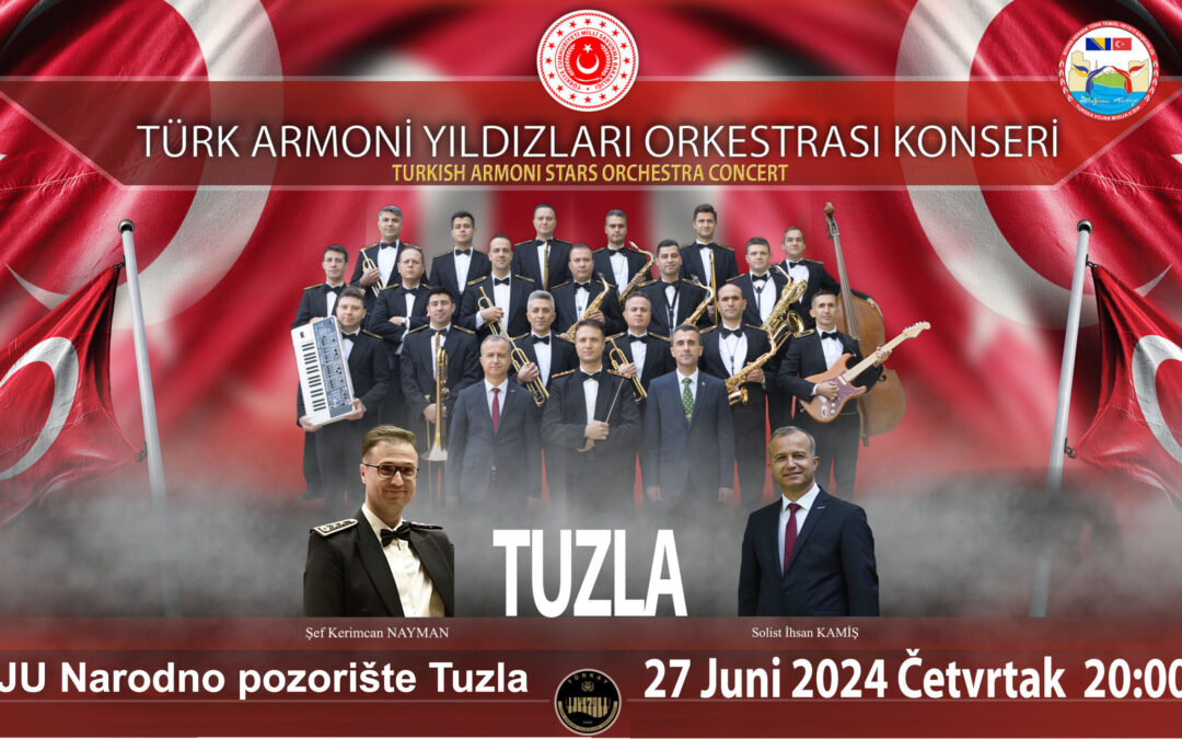Obavijest o izmjeni mjesta održavanja koncerta turskog orkestra, Harmony Stars Orchestra