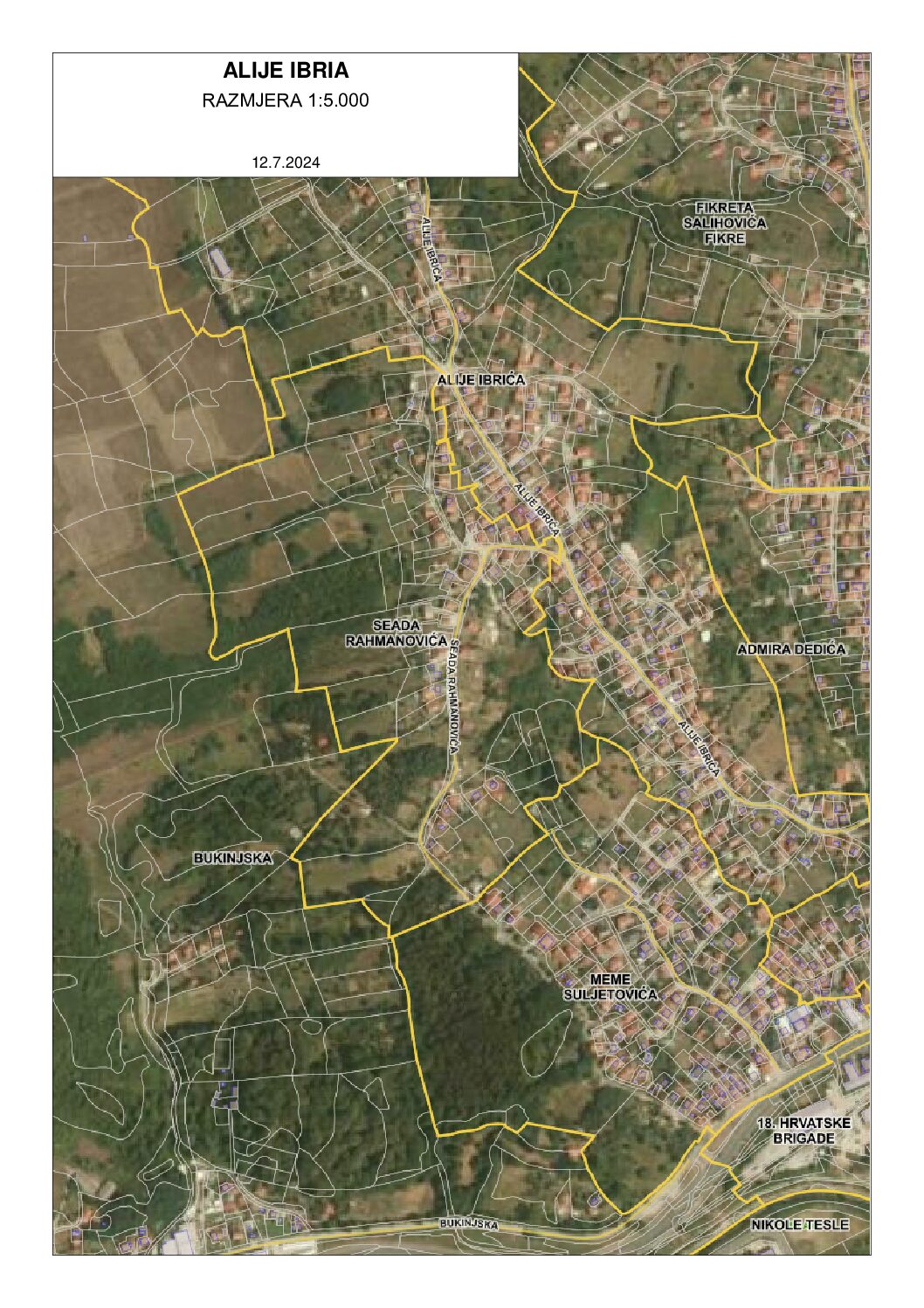 Obavještenje o radovima na sanacija kolovoza u ulici Alije Ibrića u MZ Solana od 15.07.2024. godine