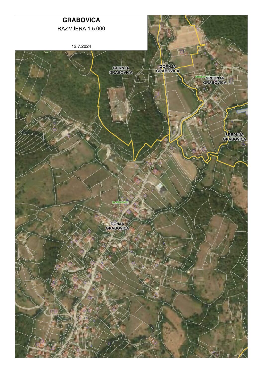 Obavještenje o radovima na sanaciji kolovoza u naselju Donja Grabovica od 13.07.2024. godine