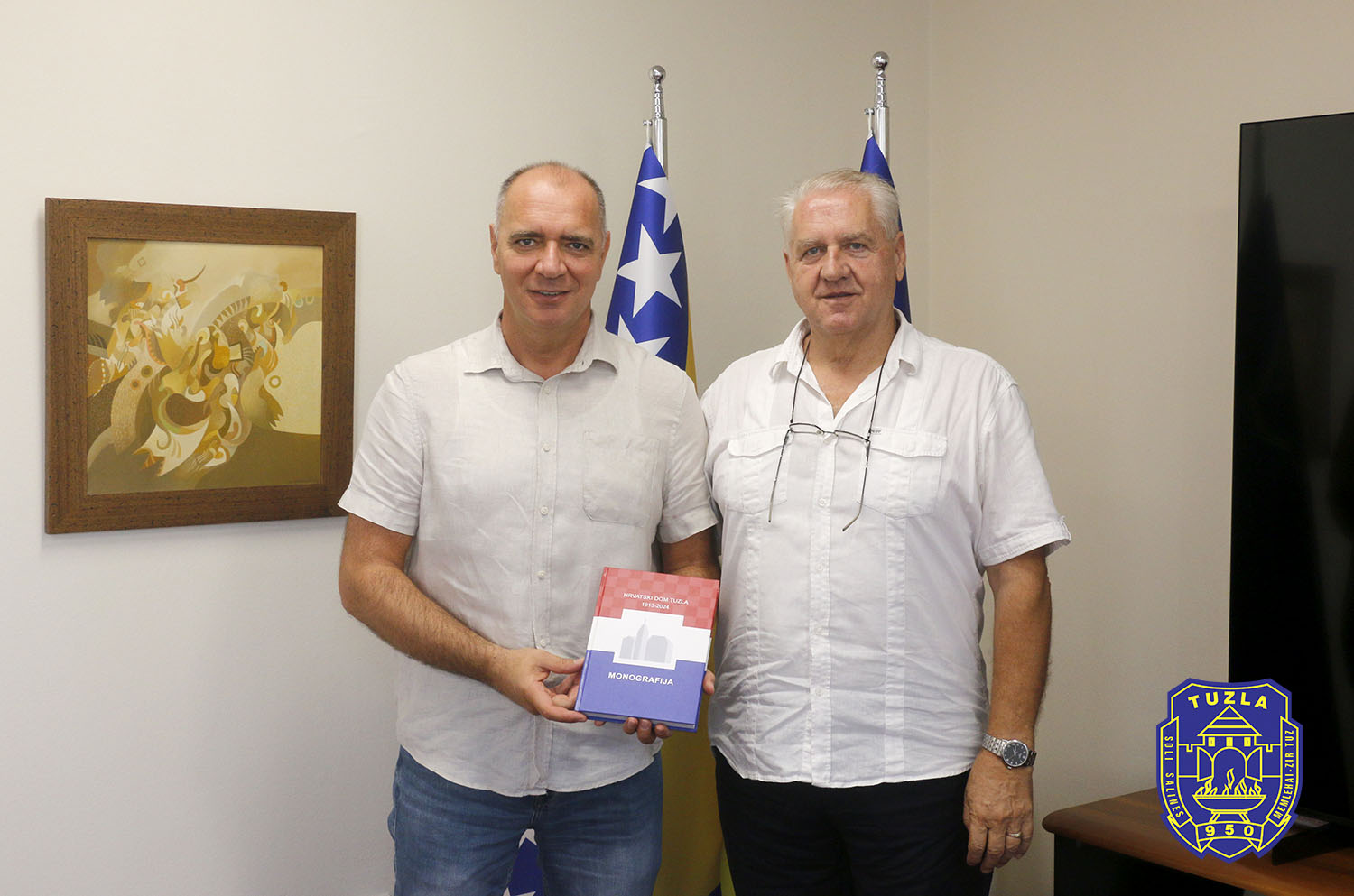 Gradonačelnik Tuzle sastao se s predsjednikom Upravnog odbora Društva Hrvatski dom iz Tuzle