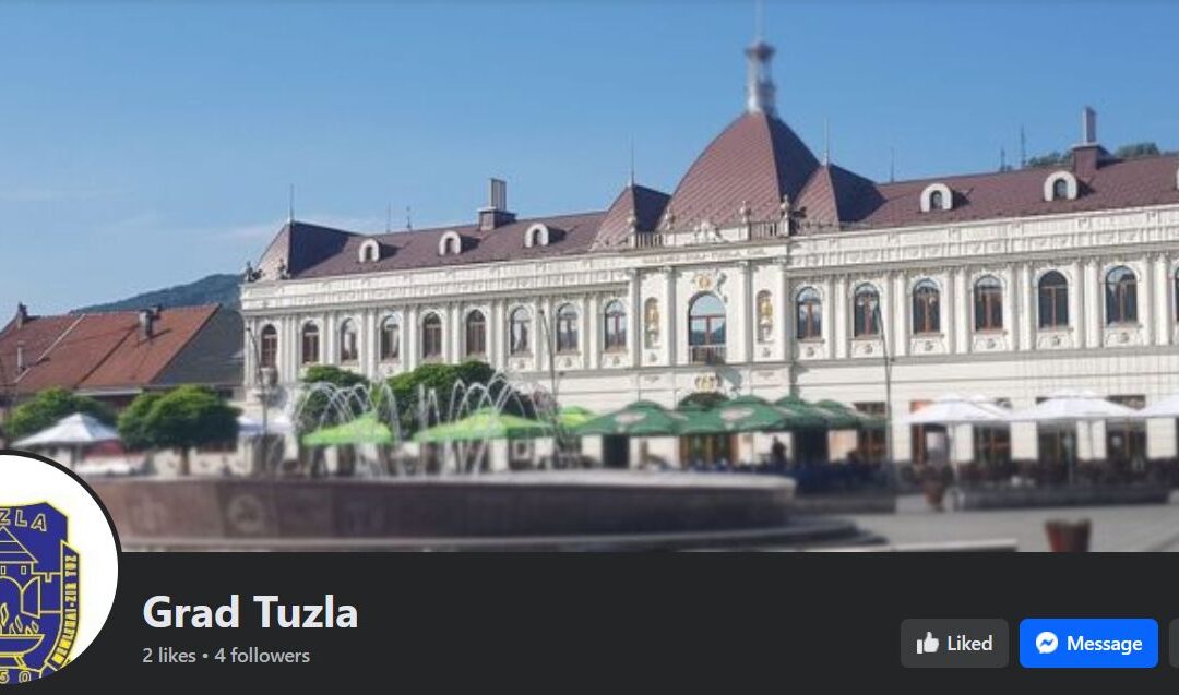 Grad Tuzla pokrenuo zvaničnu Facebook stranicu radi veće transparentnosti i unapređenja komunikacije s građanima