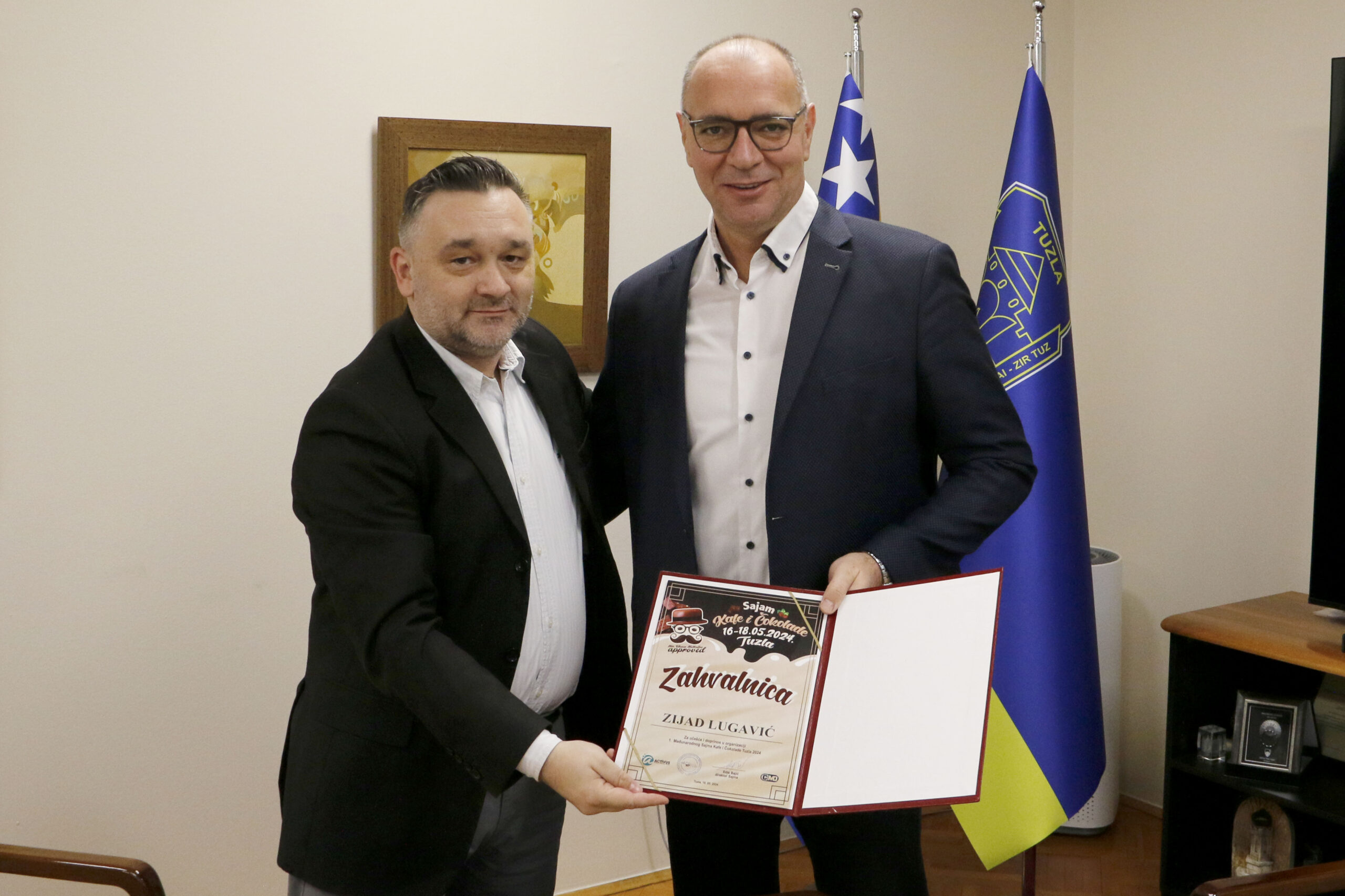 Gradonačelnik Lugavić primio organizatora Sajma kafe i čokolade u Tuzli