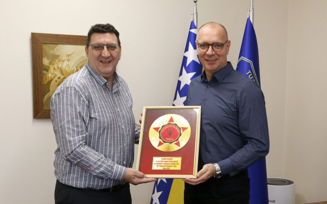 Gradonačelnik Tuzle primio predstavnike UG “Veterani RK Sloboda”, organizatore turnira “Rukomet na zrnu soli 2025”