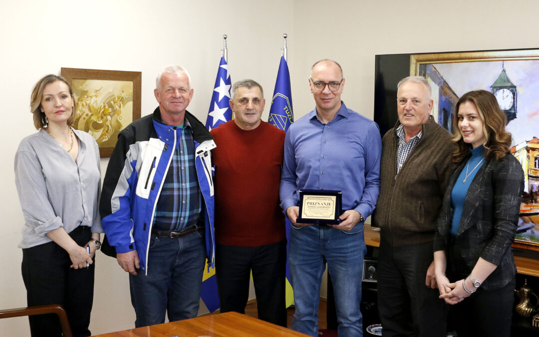 Gradonačelnik Lugavić primio predstavnike BK “Zmaj od Bosne” u povodu organizovanja tradicionalne trke “Tuzla 25 maj”