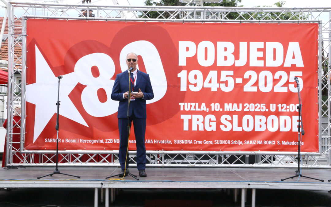 Tuzla centar regionalnog obilježavanja Dana pobjede nad fašizmom – Gradonačelnik Lugavić: “Tuzla živi antifašizam”