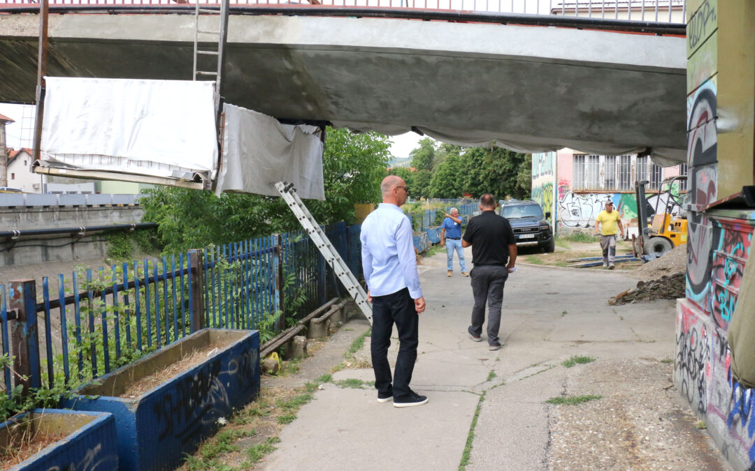 Pasarela, simbol Tuzle, u fazi obnove – radovi u toku