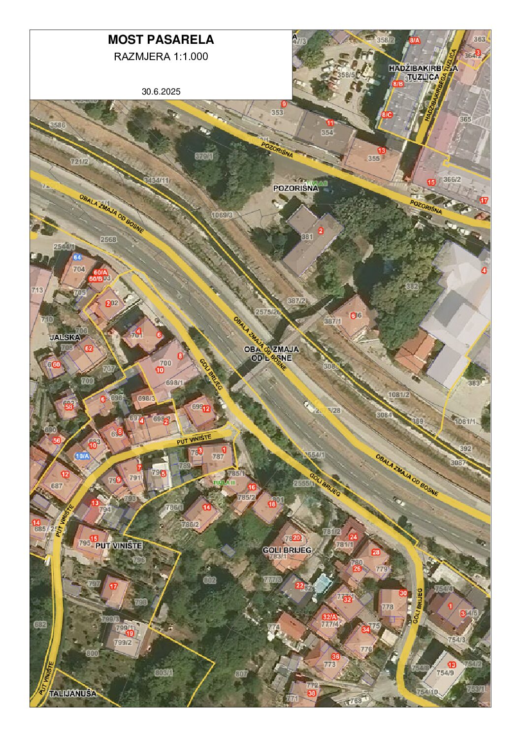 Obavijest o privremenom preusmjerenju saobraćaja zbog sanacije Plavog mosta