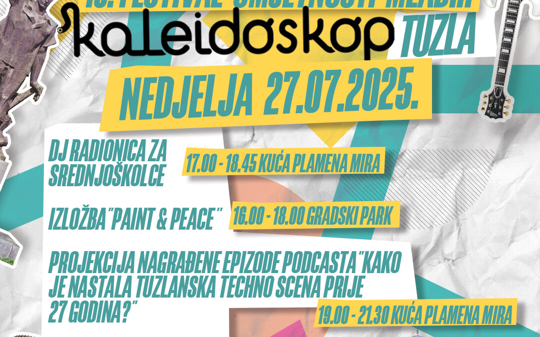 Završni dan Kaleidoskopa donosi izložbu „Tuzla u srcu“ i priču o techno kulturi grada