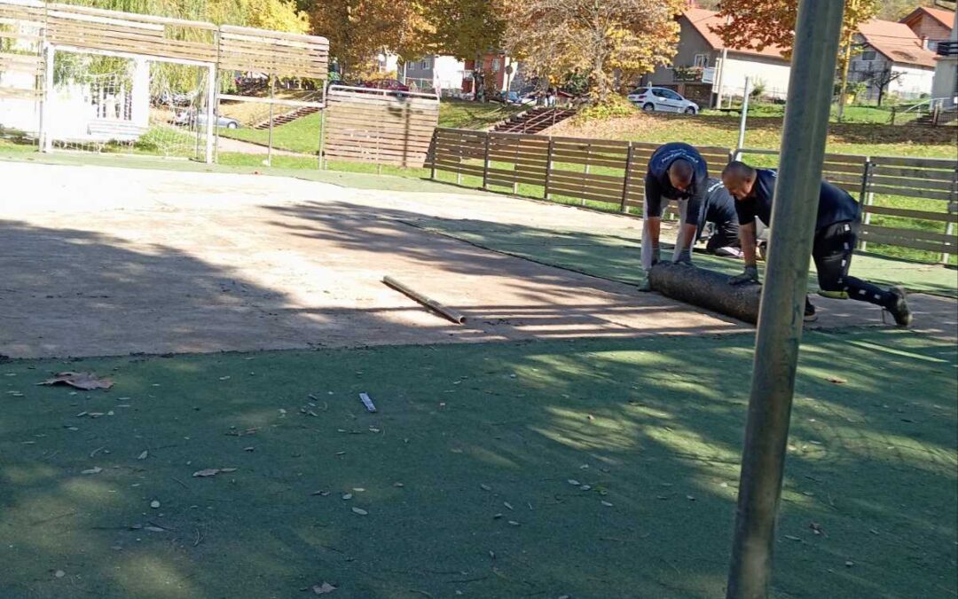 Počeli radovi na sanaciji igrališta u Mjesnoj zajednici Solina