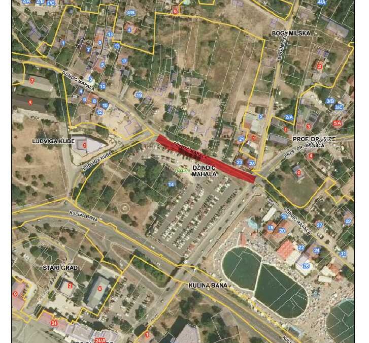 Obavještenje o obustavi saobraćaja u dijelu ulice Džindić mahala