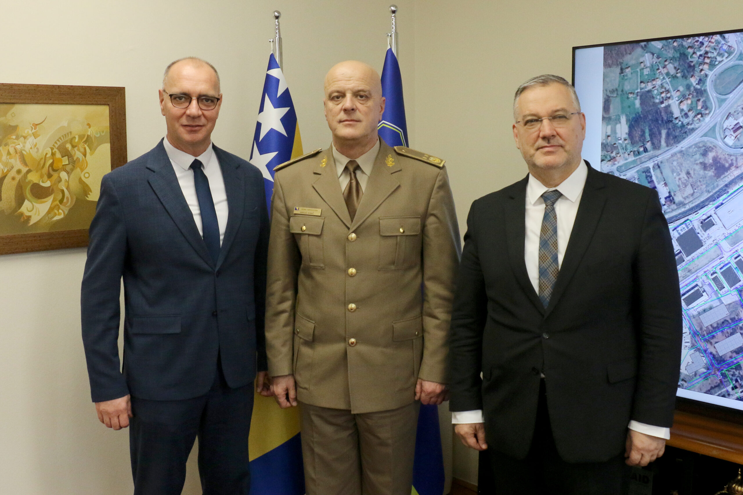 Gradonačelnik Lugavić razgovarao sa general-majorom Oružanih snaga BiH i rektorom Univerziteta u Tuzli