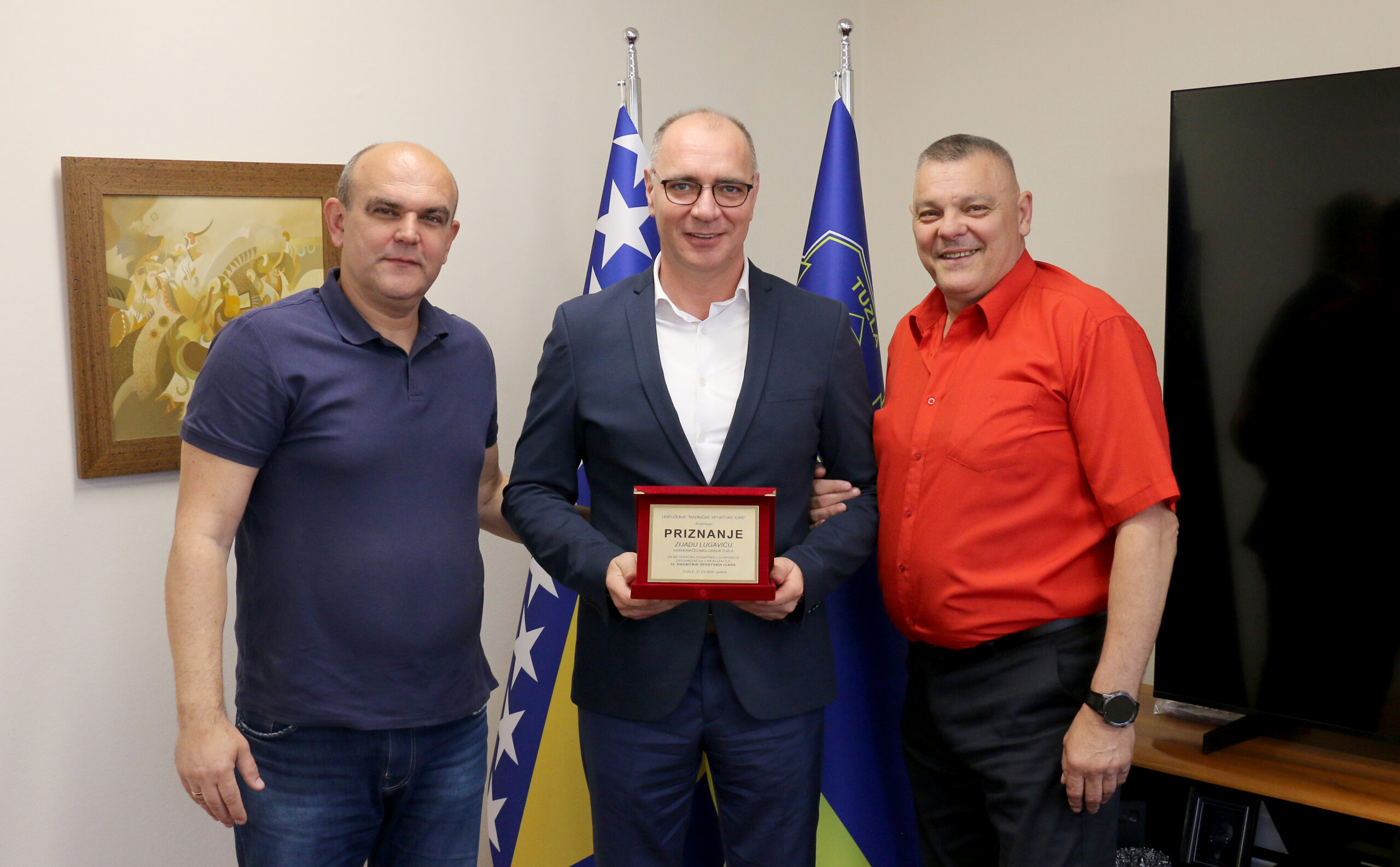 Gradonačelnik Lugavić primio organizatore 12. međunarodnog memorijalnog turnira „Srđan Aleksić“