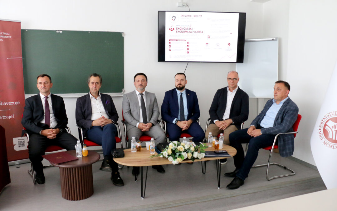 Gradonačelnik Lugavić učestvovao na panel-diskusiji „Ekonomija i ekonomska politika“ održanoj na Ekonomskom fakultetu u Tuzli