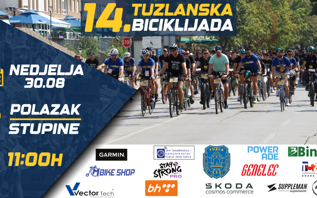 “14. Tuzlanska biciklijada“ u nedjelju okuplja 4.000 biciklista svih generacija