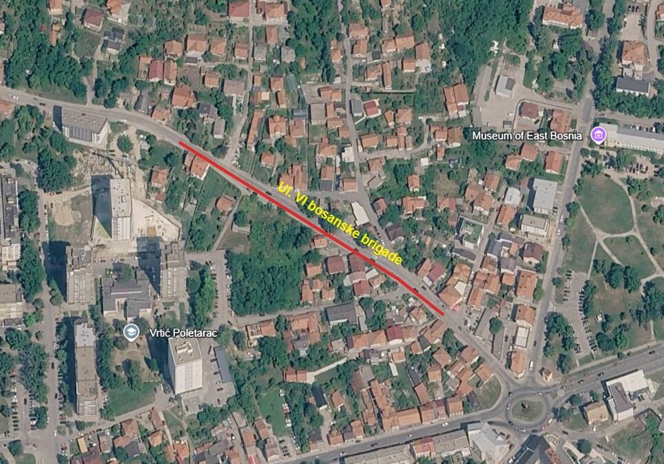Zbog proširenja mreže daljinskog grijanja privremena obustava saobraćaja u Ulici VI bosanske brigade